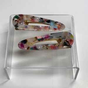 Slash of color Hair Clip set